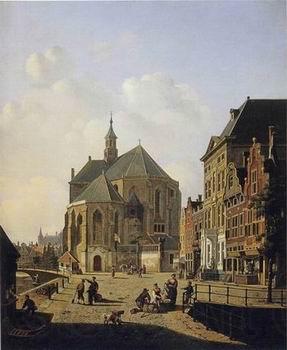 unknow artist European city landscape, street landsacpe, construction, frontstore, building and architecture. 108 Germany oil painting art